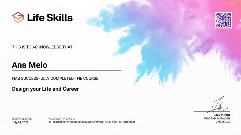 Life Skills - Design your Life and Career - Ana Melo - Certificate.pdf